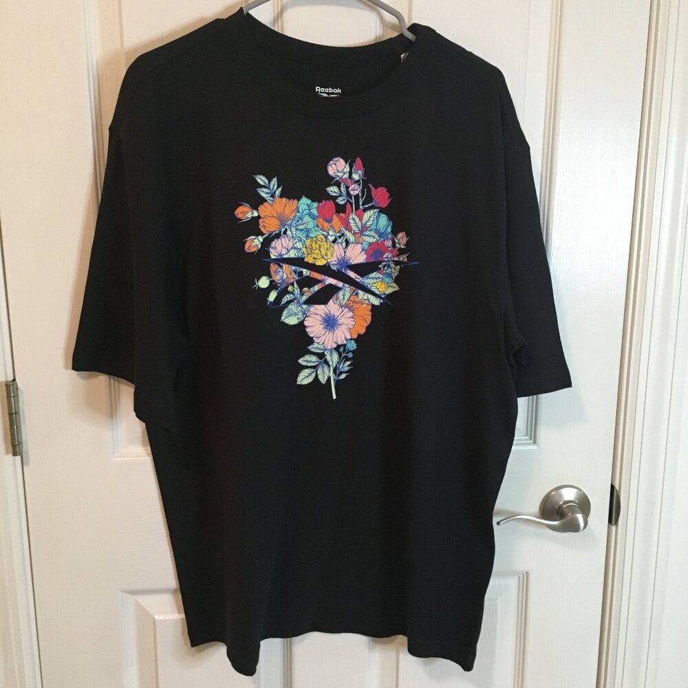 Reebok Identity Good Vibes Black T-Shirt Men's Large